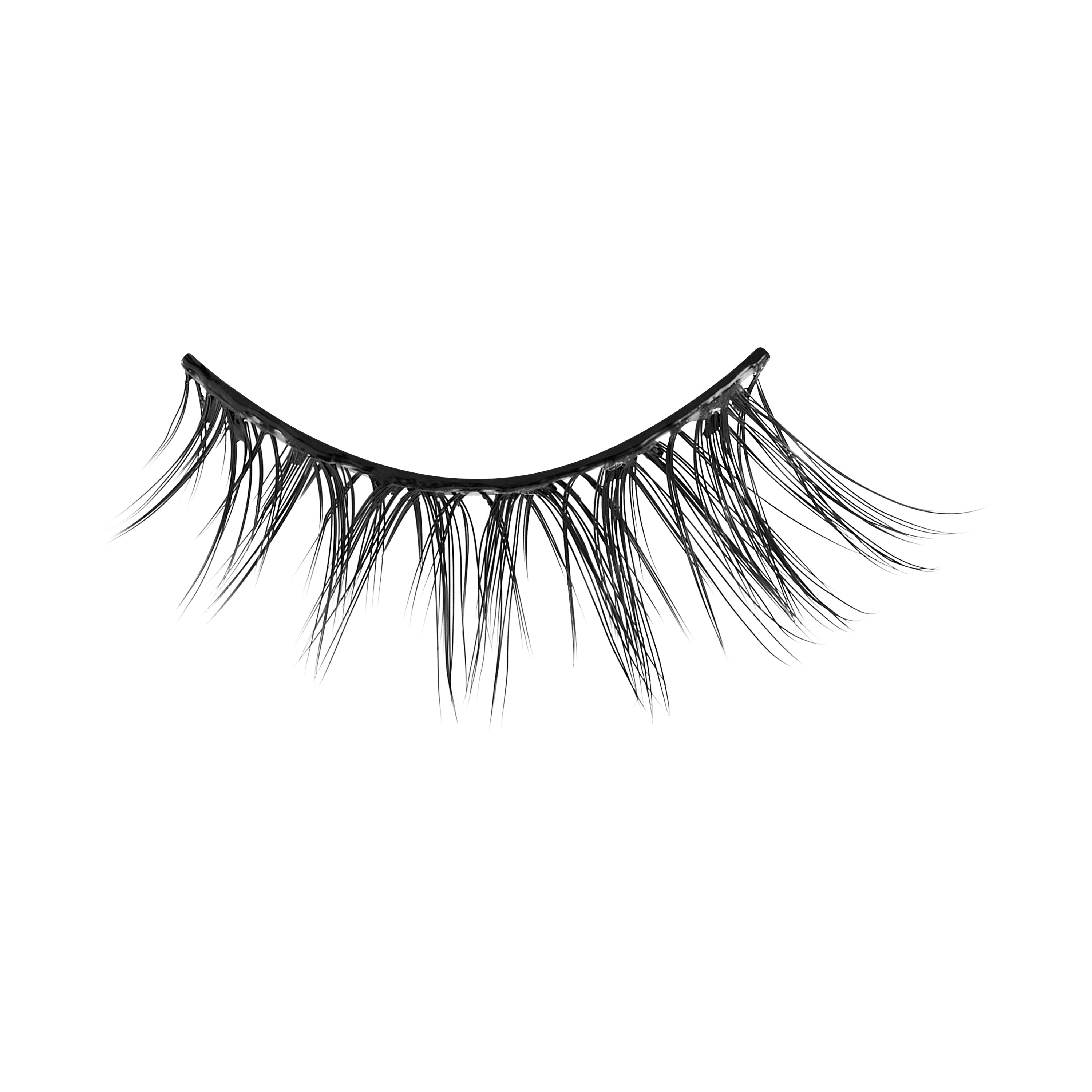 KISS imPRESS Pre-Glued Strip Lashes Kit, Classic Wispy, 2 Pair Self Adhesive Eyelashes