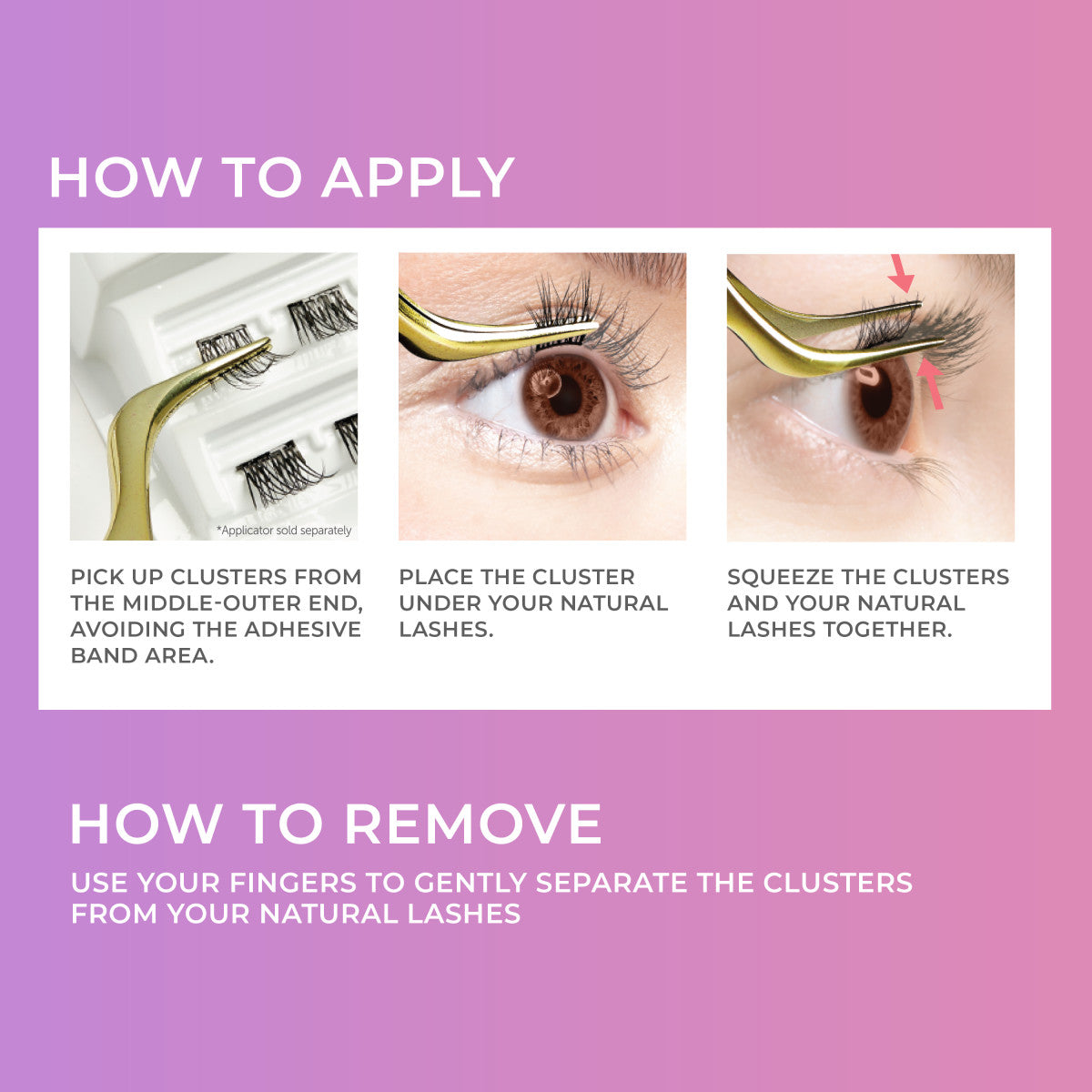 imPRESS Press-On Falsies Minipack 12 Clusters - Edgy