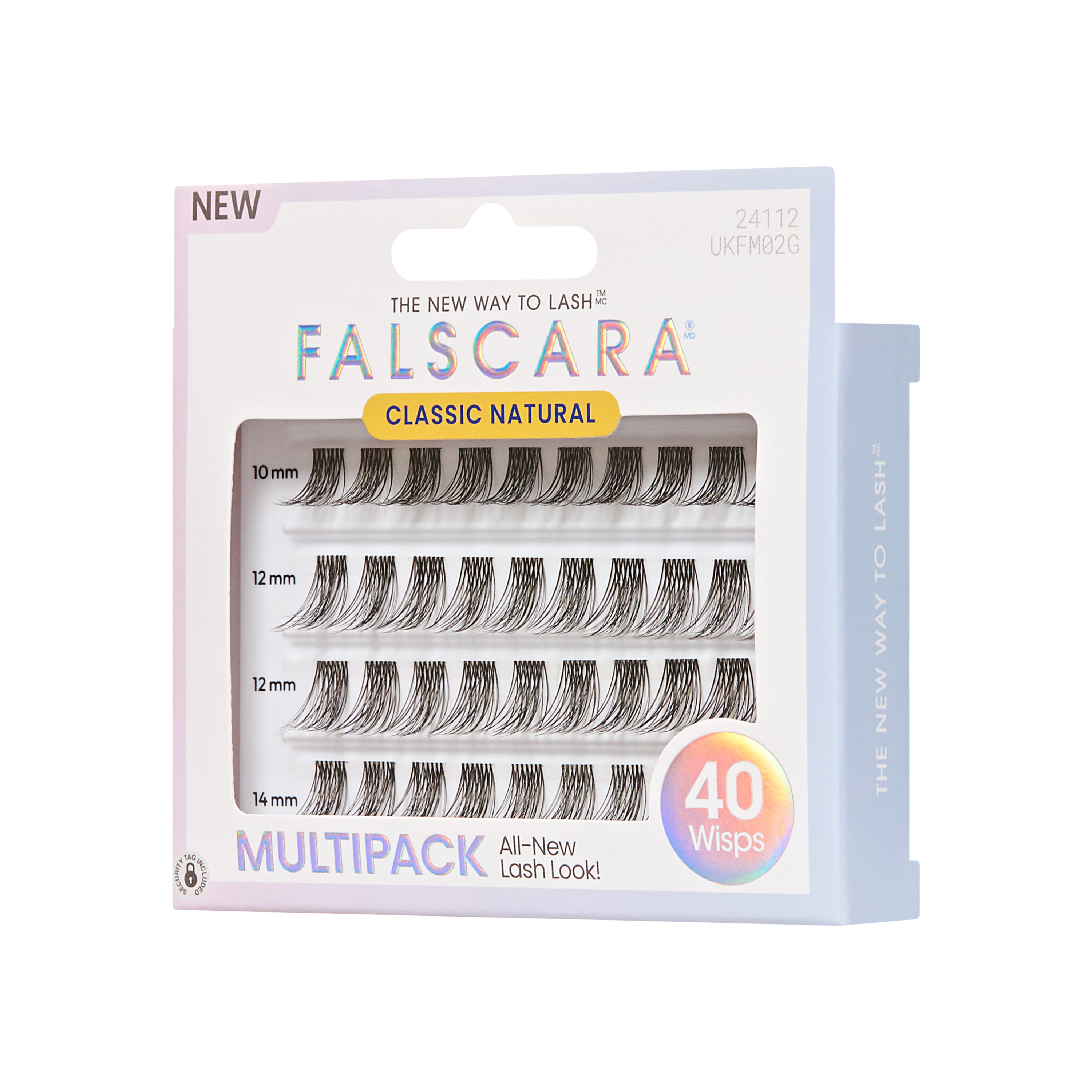 FALSCARA Lash Extensions, 40 Lash Clusters, Classic Natural
