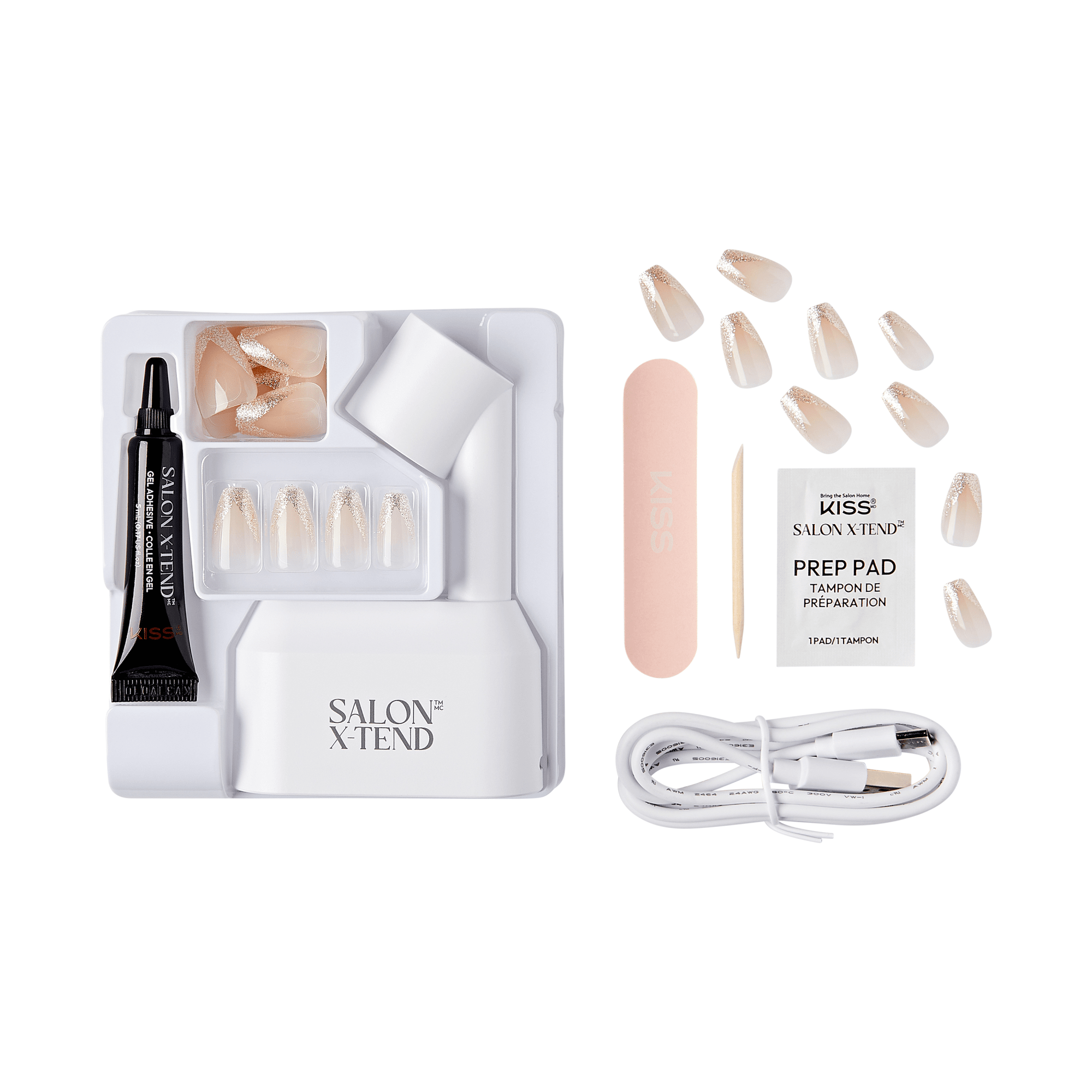 KISS Salon X-tend LED Soft Gel Starter Kit System - Perk