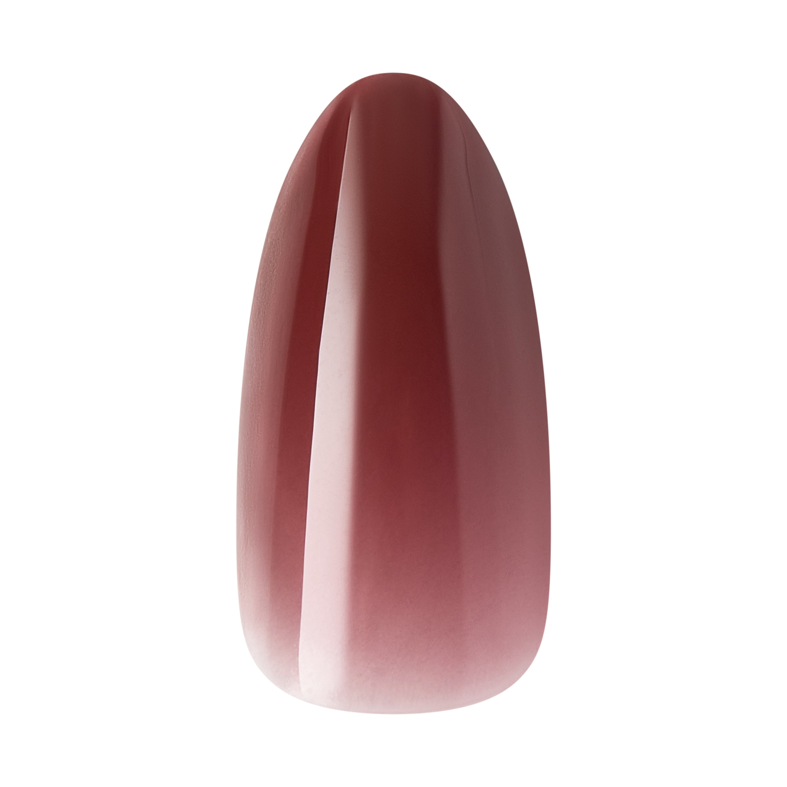 KISS CORE Color Press On Nails Almond, ‘Pinot Noir’, Burgandy, Medium, 32 Count