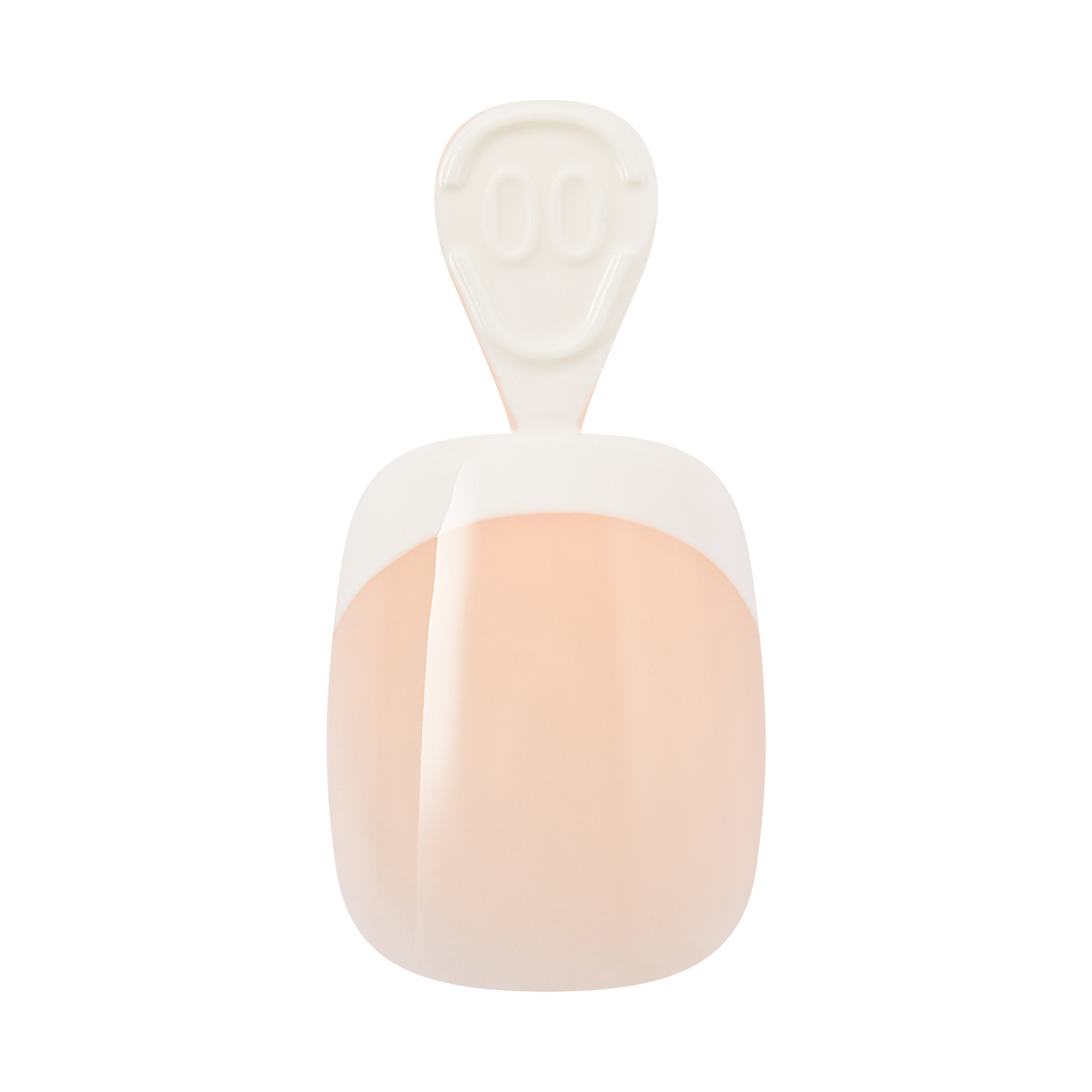 KISS CORE French Tip Press On Nails, ‘Perfection’, White, Petite Squoval, 32 Count