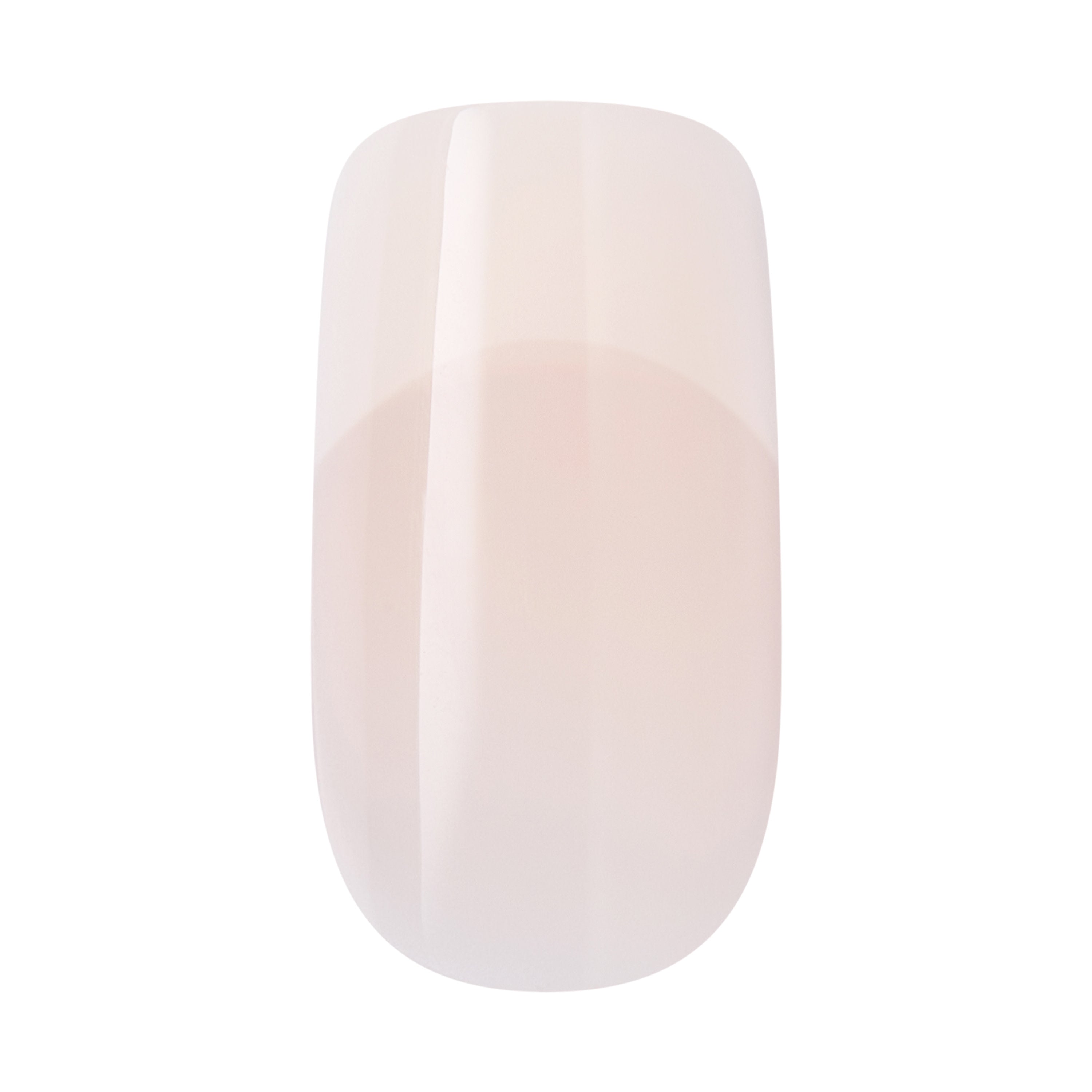 KISS CORE French Tip Press On Nails, ‘Scenario’, White, Medium Squoval, 32 Count