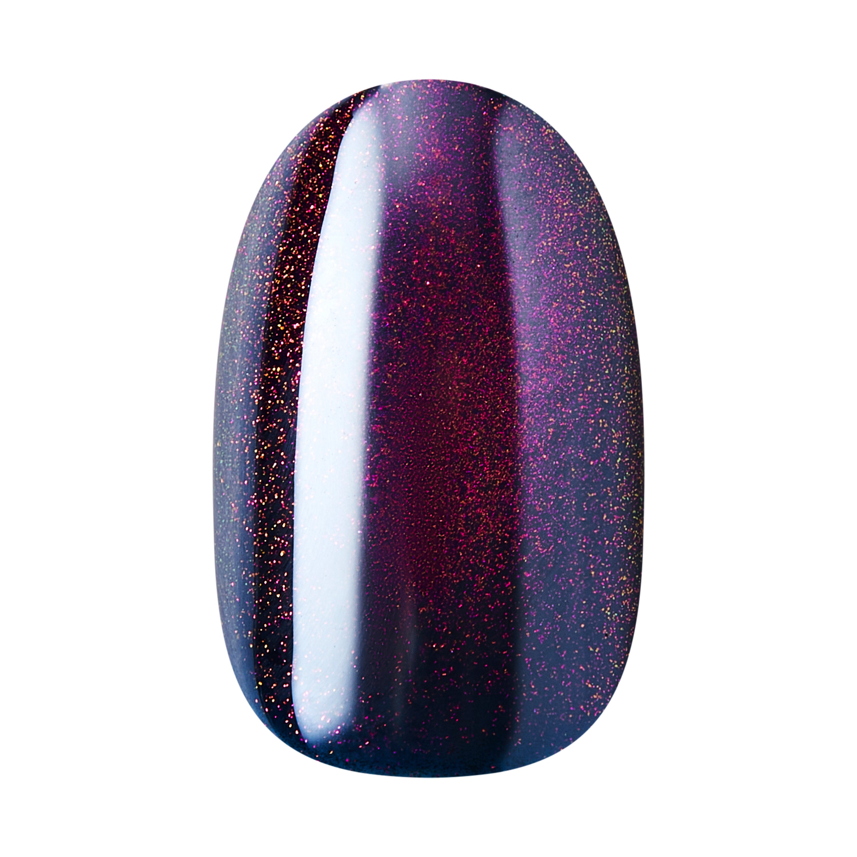 KISS GLAM Embellished Press On Nails, ‘Simple Joys’, Purple, Short Round, 32 Count