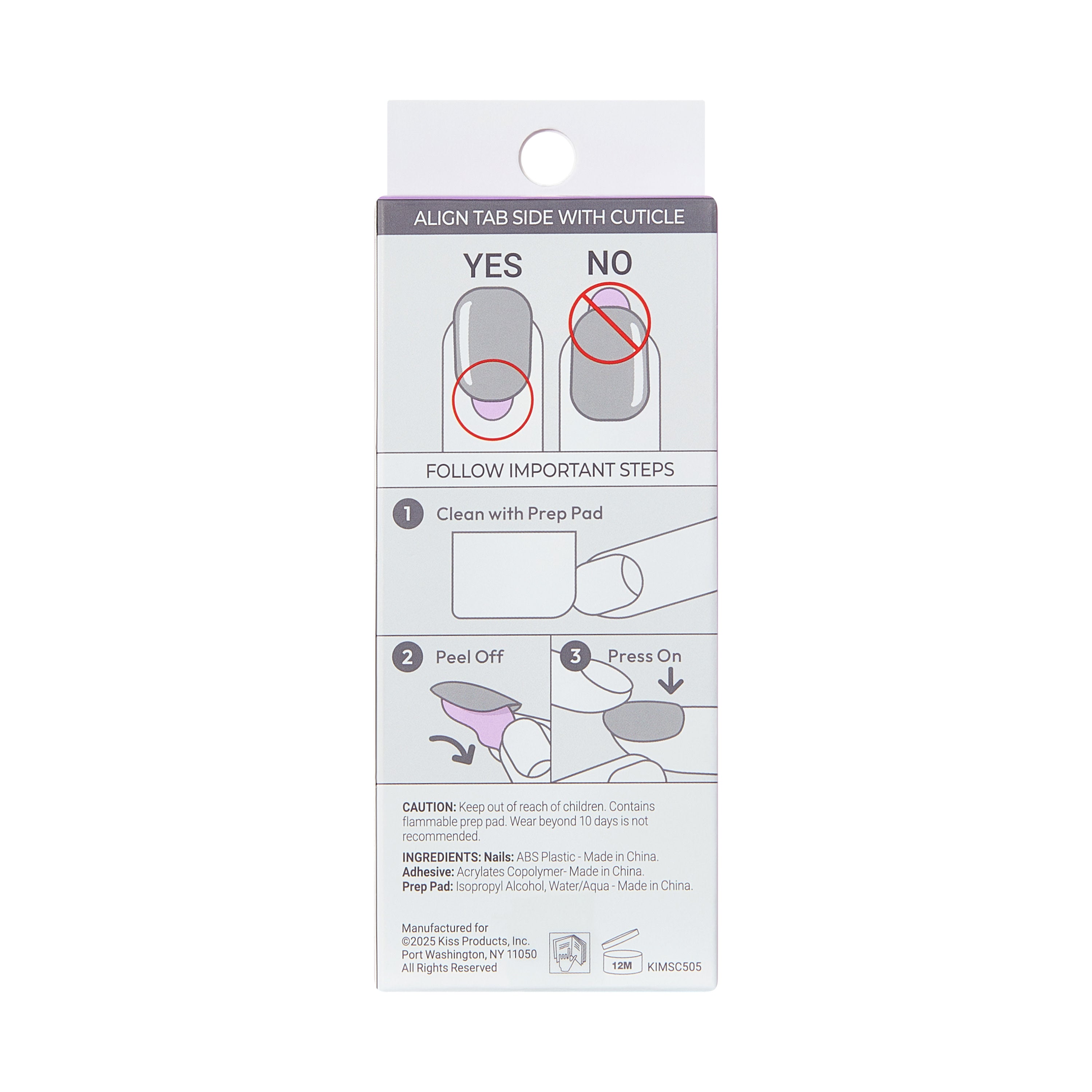 KISS imPRESS Press On Nails, ‘Close to you’, Neutral, Short Oval, 30 Count