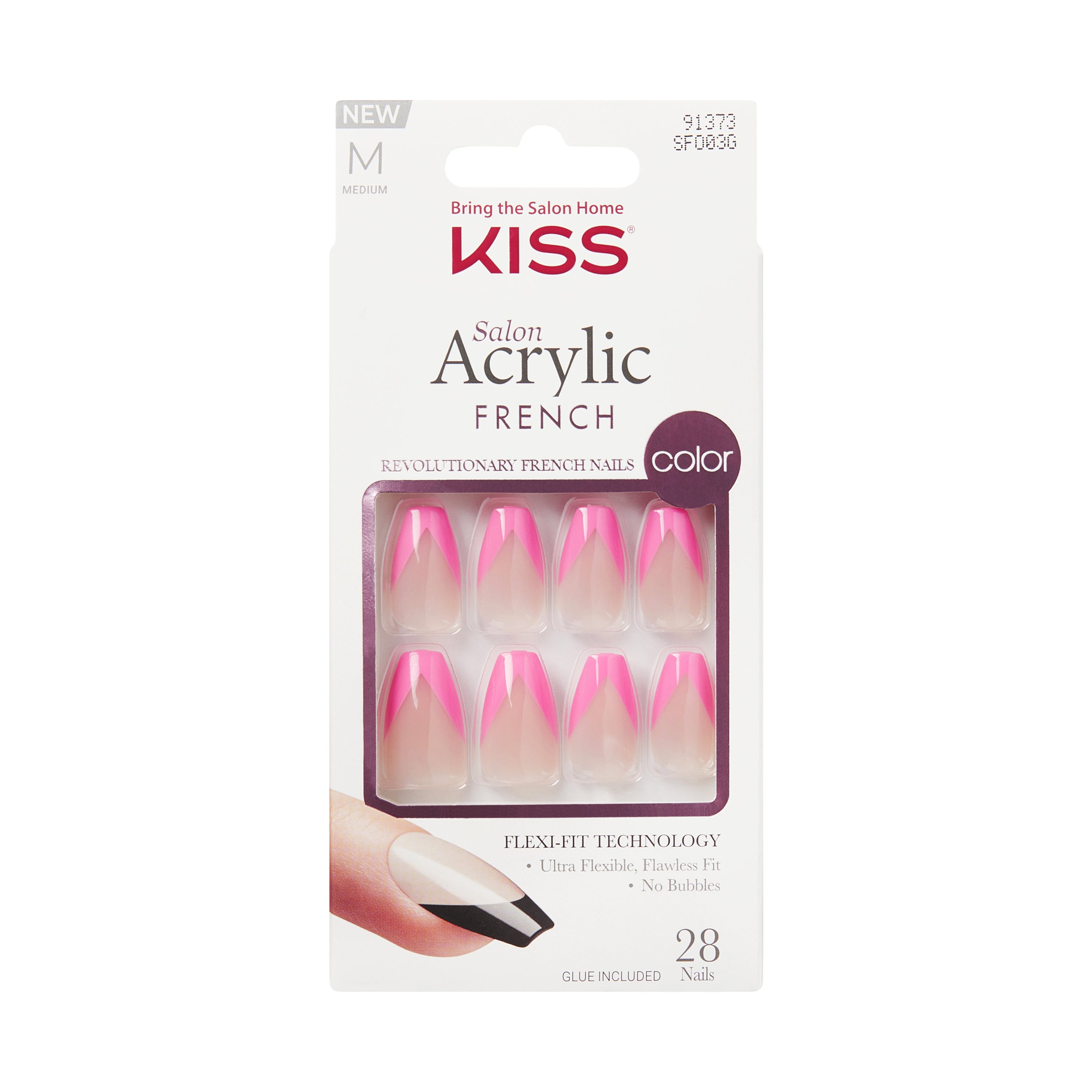 KISS Salon Acrylic French Color - Squared