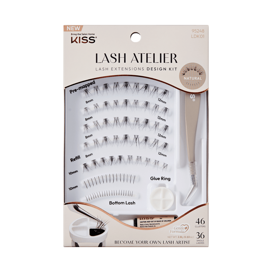 KISS Lash Atelier Individual Lash Extensions Design Kit – Natural
