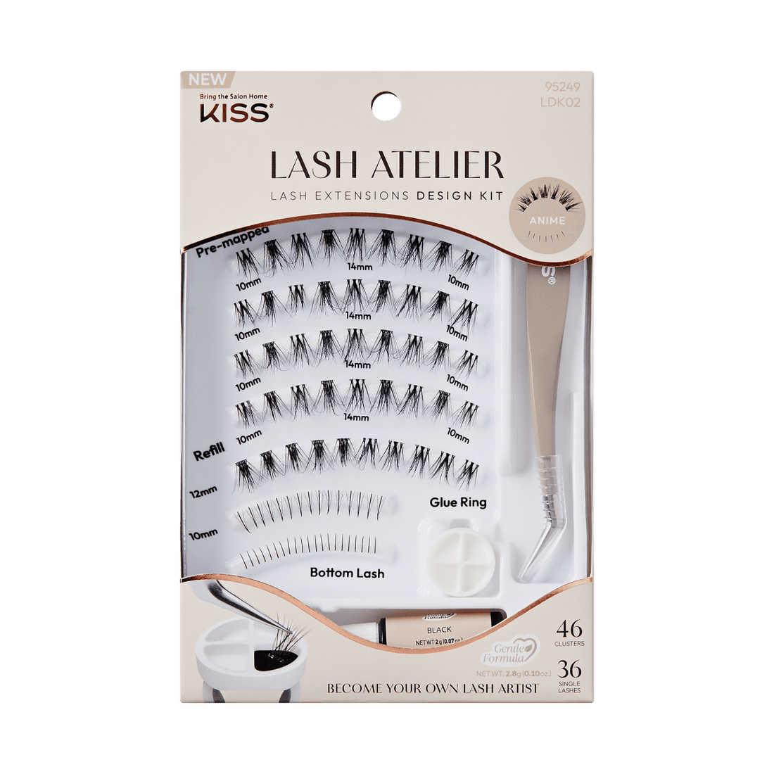 KISS Lash Atelier Individual Lash Extensions Design Kit – Anime