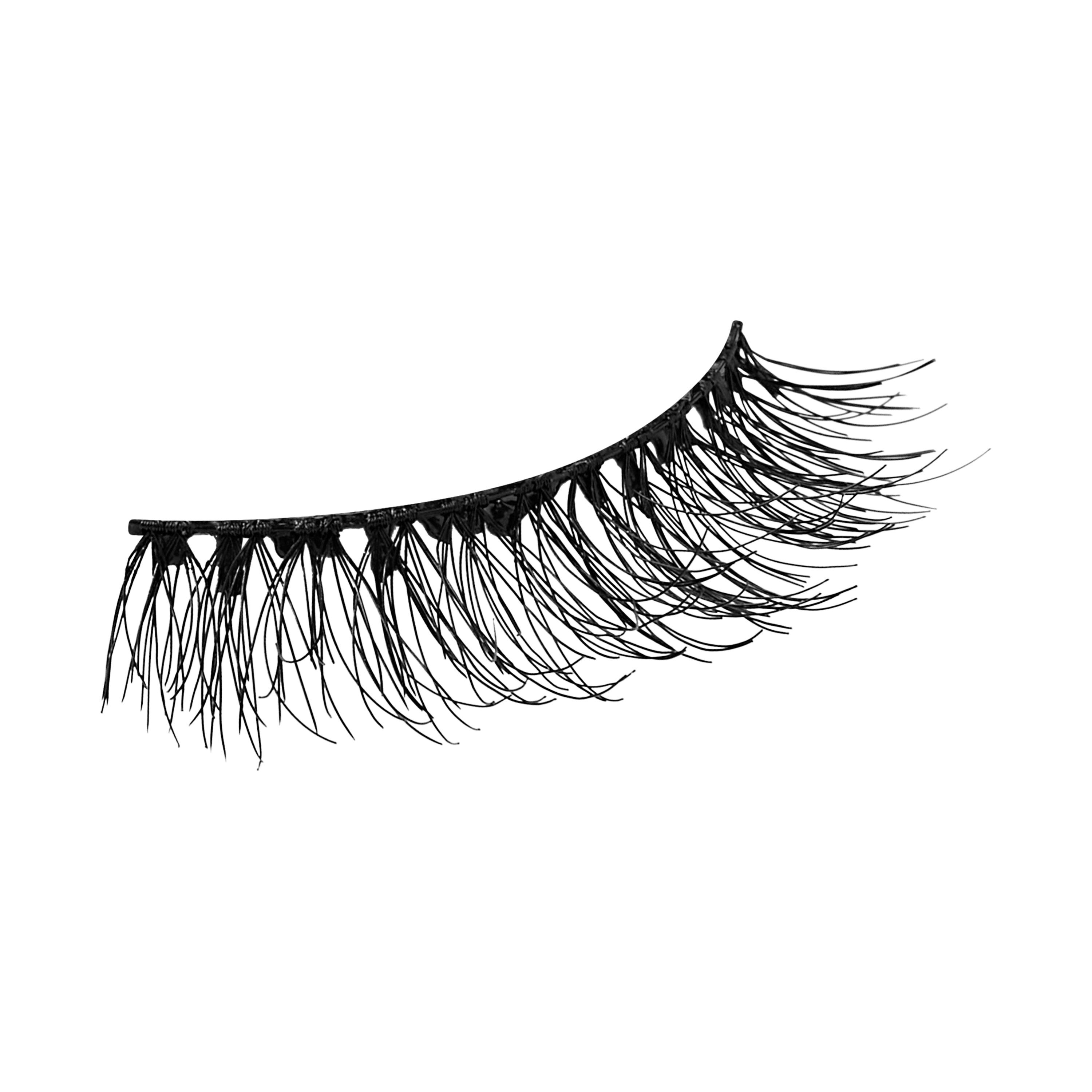 KISS imPRESS Pre-Glued Strip Lashes Kit, Classic Natural, 2 Pair Self Adhesive Eyelashes