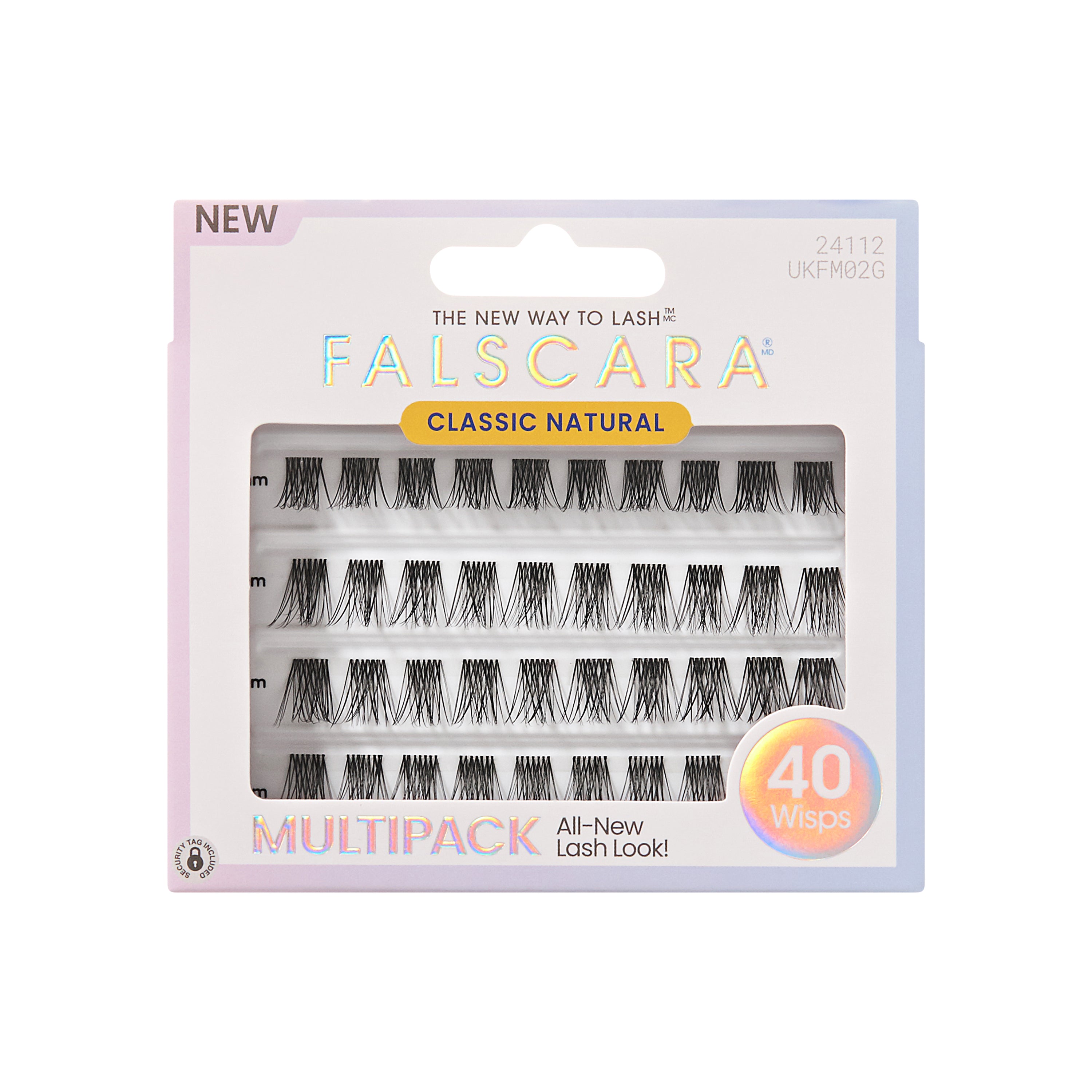 FALSCARA Lash Extensions, 40 Lash Clusters, Classic Natural
