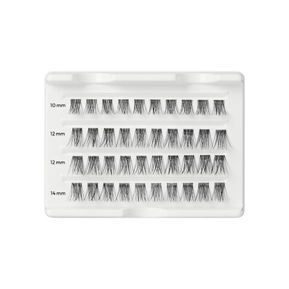 FALSCARA Lash Extensions, 40  Lash Clusters, Classic Natural