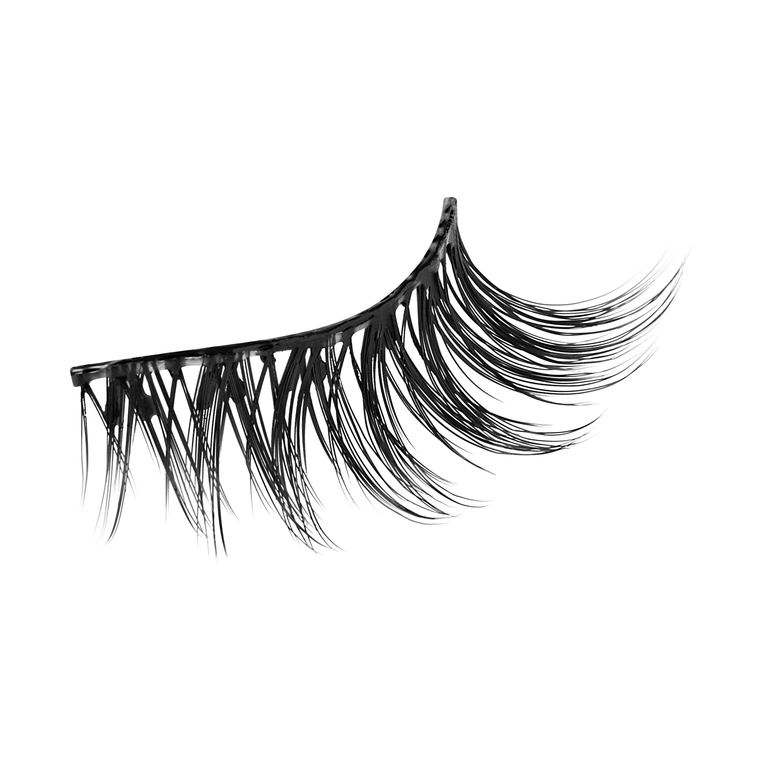 KISS imPRESS Pre-Glued Strip Lashes Kit, Classic Wispy, 2 Pair Self Adhesive Eyelashes