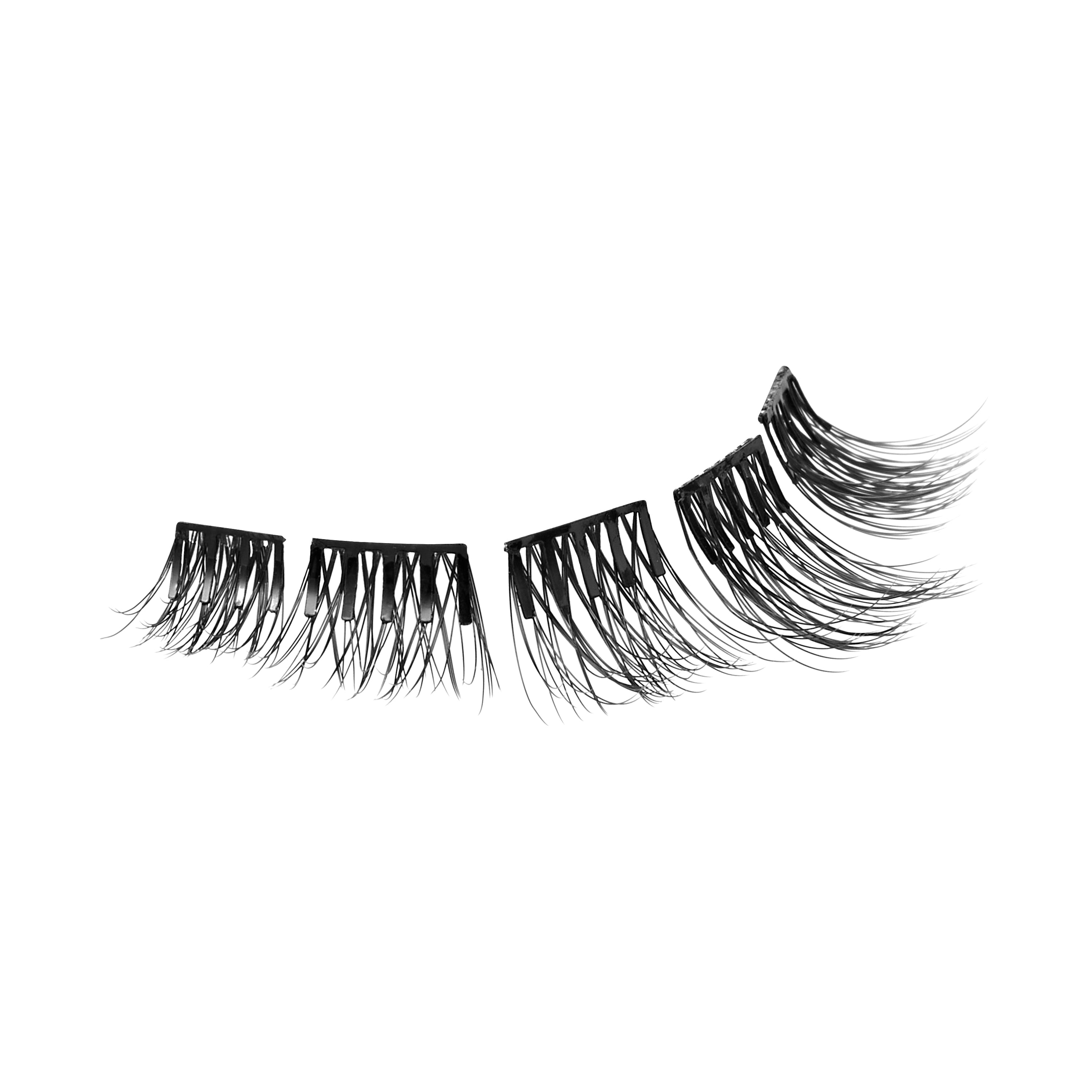 KISS imPRESS Press On Self Adhesive Eyelashes, 8mm–14mm, Soft Natural, 36 Lash Clusters