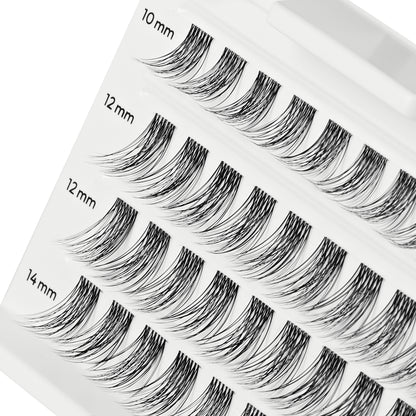 FALSCARA Lash Extensions, 40  Lash Clusters, Classic Natural