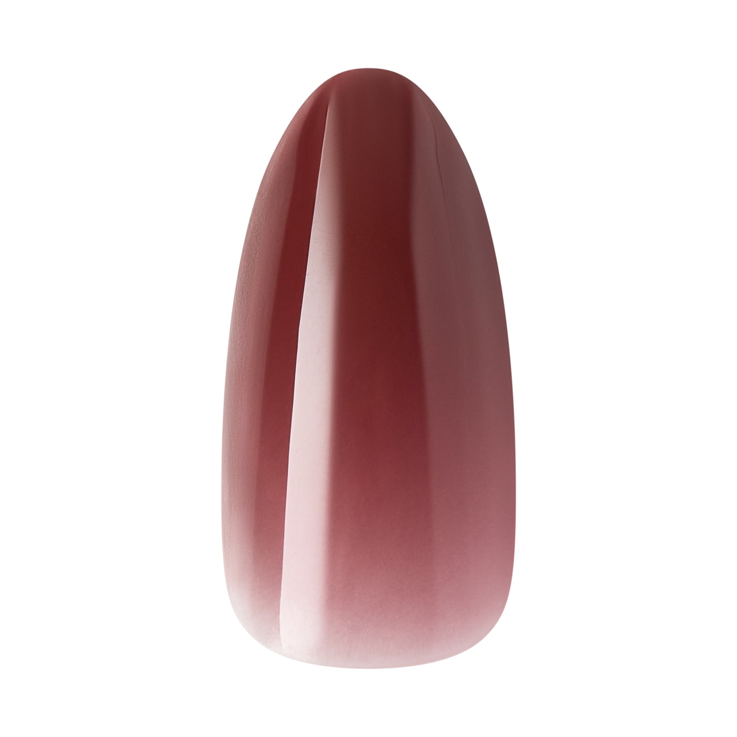 KISS CORE Color Press On Nails Almond, ‘Pinot Noir’, Burgandy, Medium, 32 Count