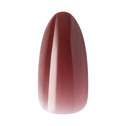 KISS CORE Color Press On Nails Almond, ‘Pinot Noir’, Burgandy, Medium, 32 Count