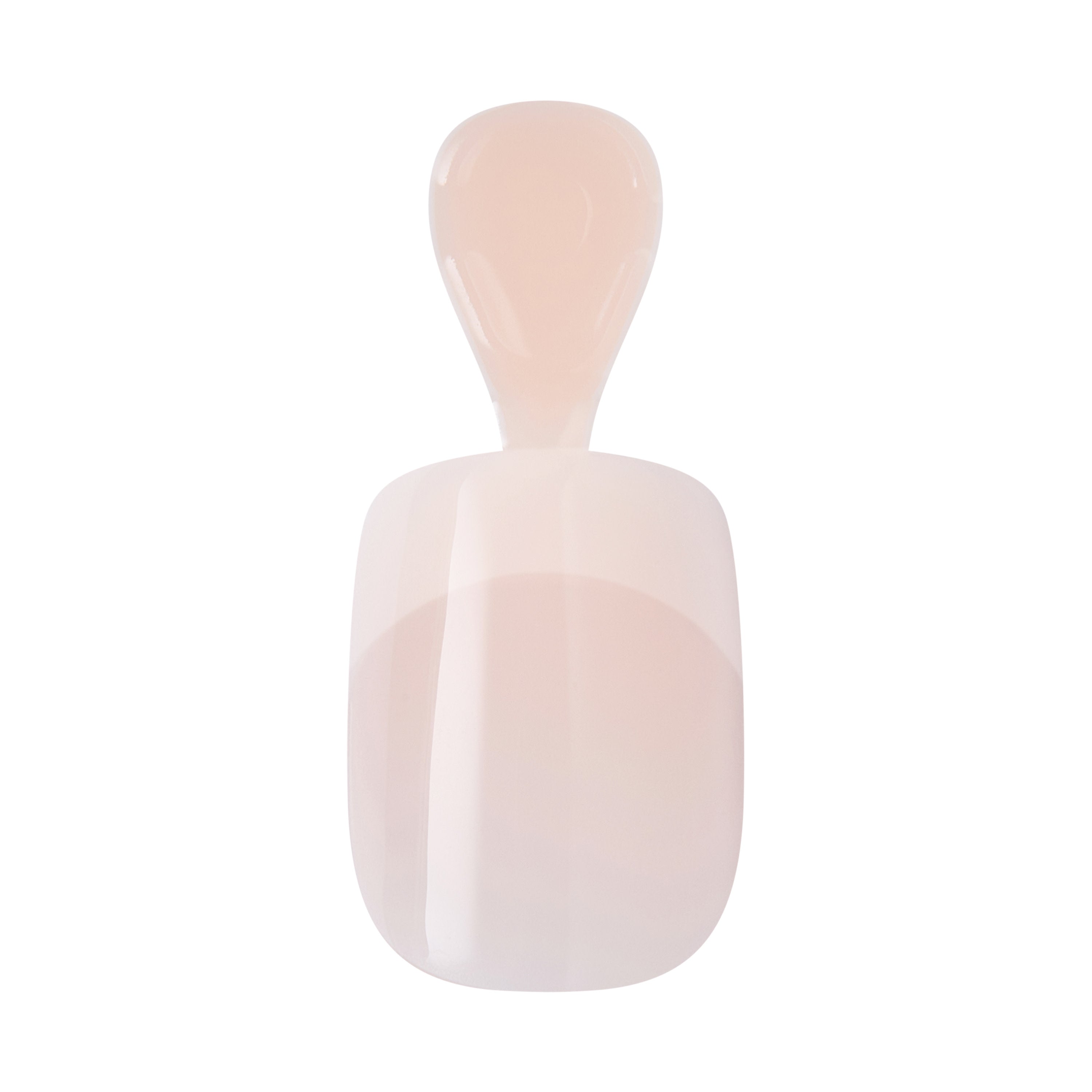 KISS CORE French Tip Press On Nails, ‘Your Moment’, White, Real Short Squoval, 32 Count