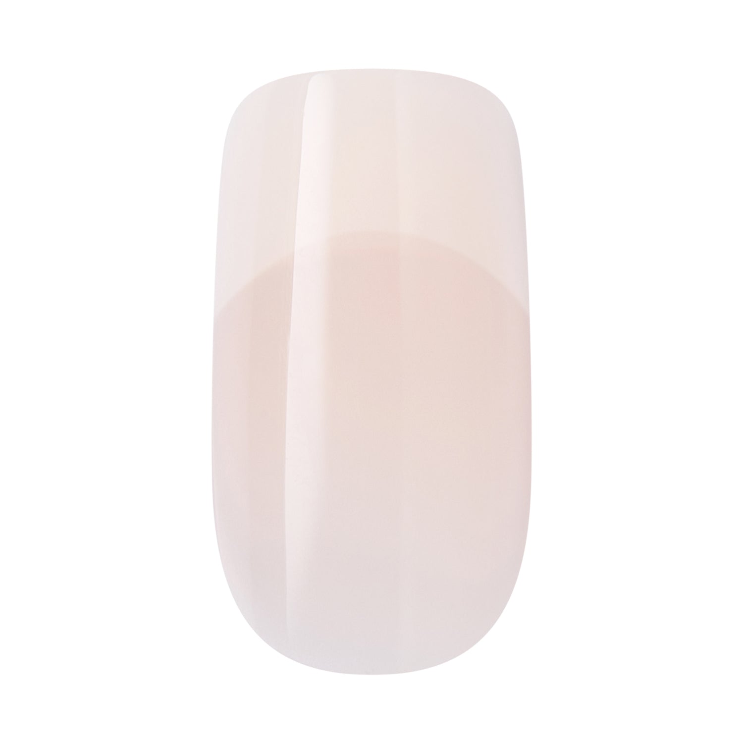 KISS CORE French Tip Press On Nails, ‘Scenario’, White, Medium Squoval, 32 Count