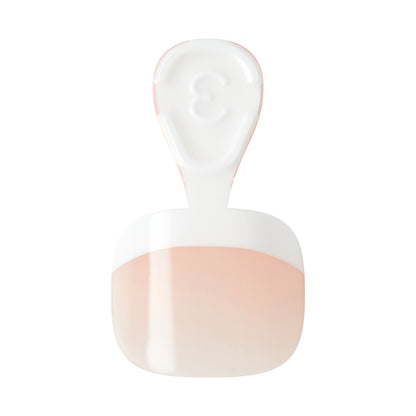KISS CORE French Tip Press On Toenails, ‘Two of a Kind’, White, 26 Count