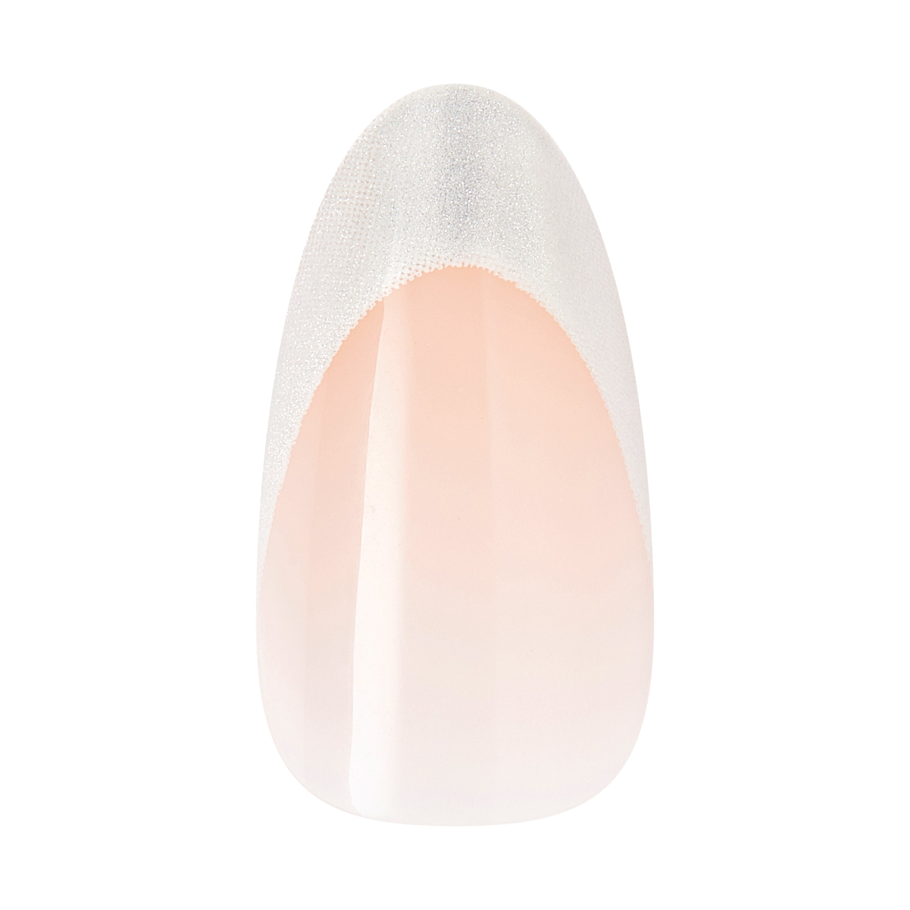 KISS CORE Magnetic Press On Nails Almond, ‘Patchouli’, Silver, Medium Length, 32 Count