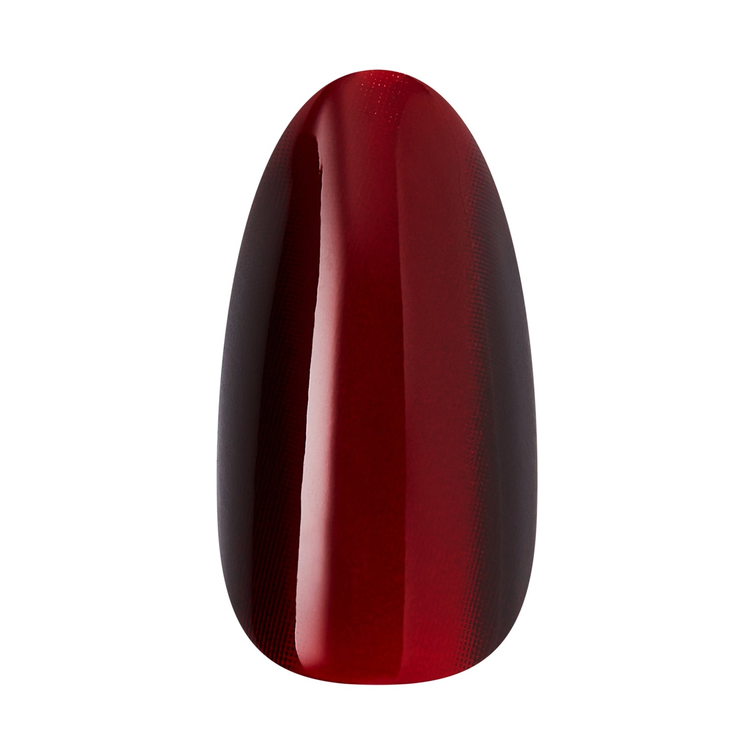 KISS CORE Magnetic Press On Nails Almond, ‘Apple Blossom’, Red, Medium Length, 32 Count