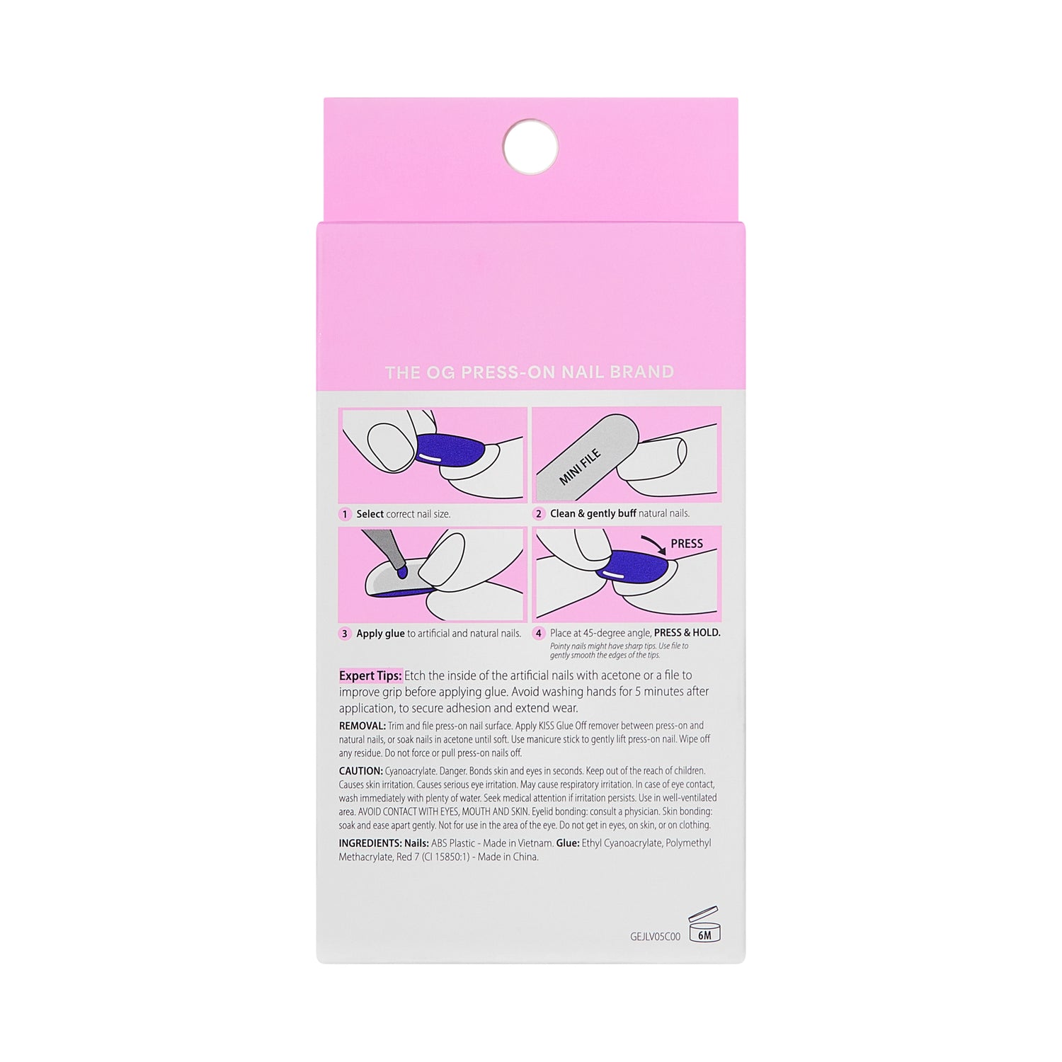 KISS GLAM 3D &amp; Jeweled Press On Nails , ‘Wrapped in Beauty’, Neutral, Long Square, 32 Count