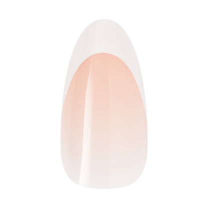 KISS GLAM 3D &amp; Jeweled Press On Nails  Almond, ‘Zephyr’, Neutral, Medium Length, 32 Count