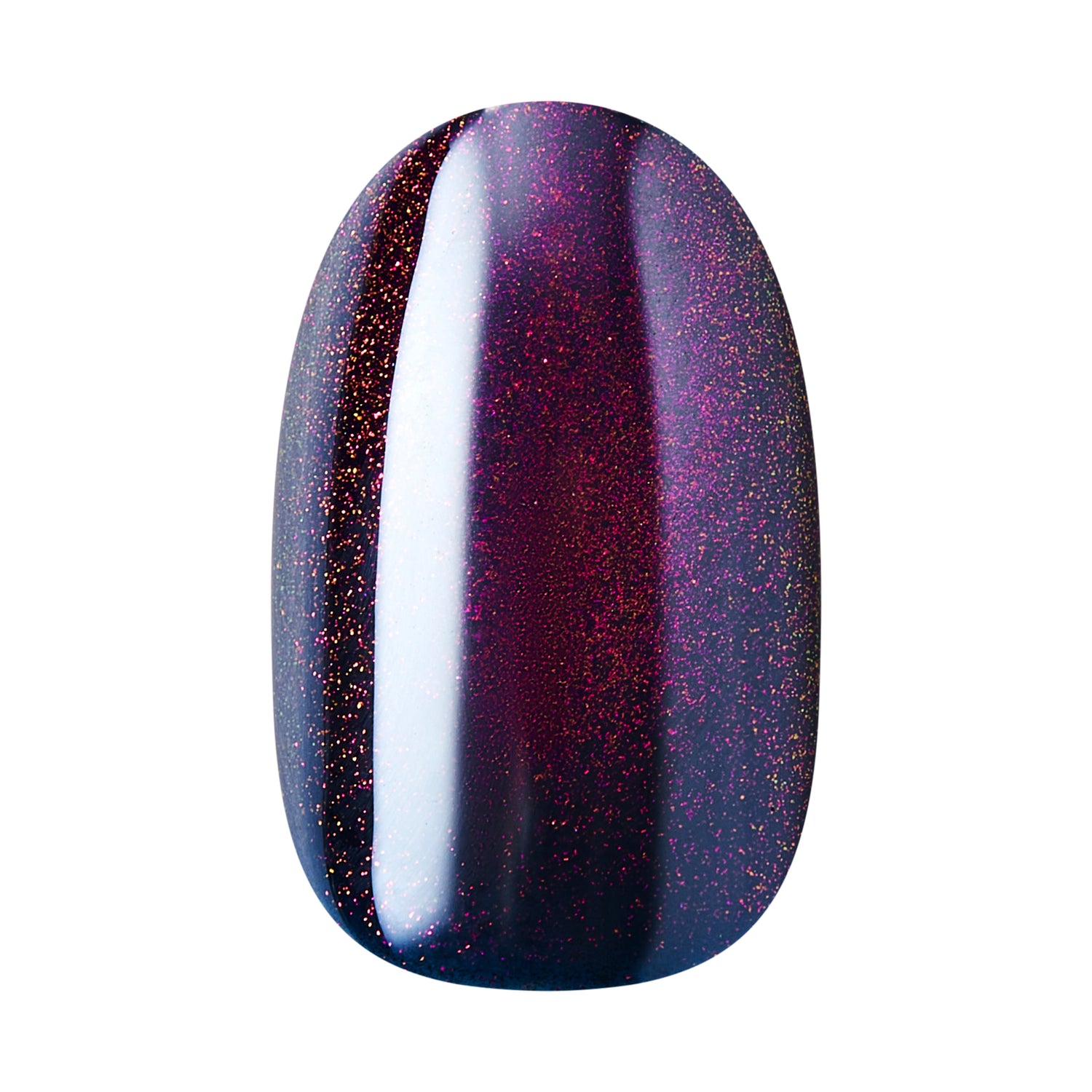 KISS GLAM Embellished Press On Nails, ‘Simple Joys’, Purple, Short Round, 32 Count