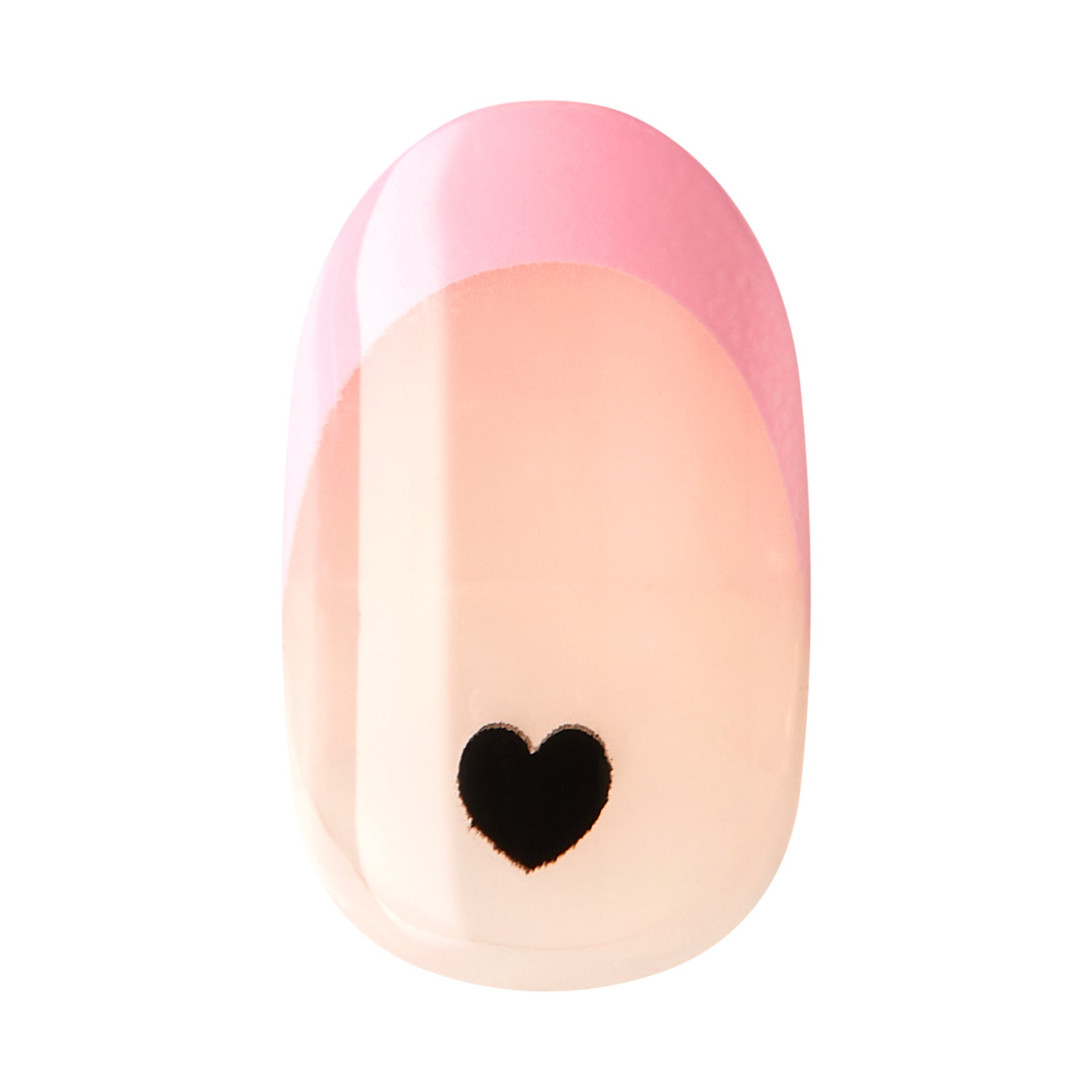 imPRESS Modern French Tip Press On Nails, No Glue Needed, Pink Tips, Short Oval, 30 Ct.
