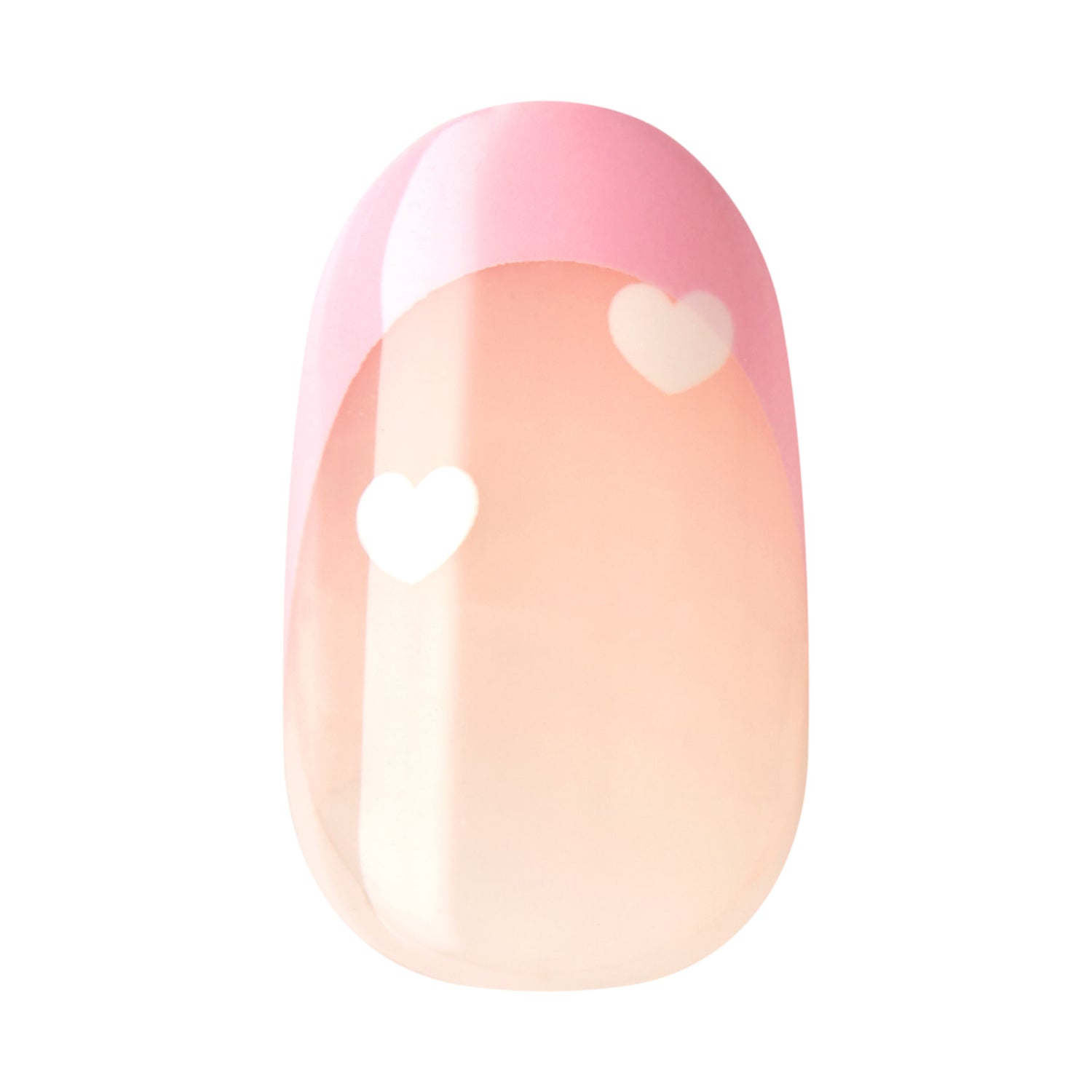 imPRESS Modern French Tip Press On Nails, No Glue Needed, Pink Tips, Short Oval, 30 Ct.