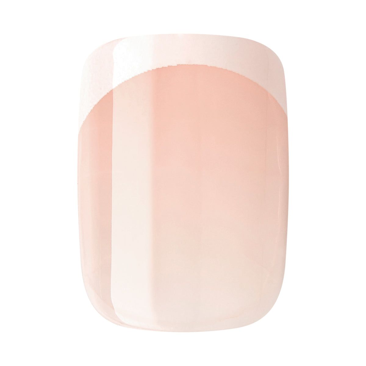 KISS imPRESS French Tip Press On Nails, ‘Chic French ‘, White, Short Squoval, 30 Count