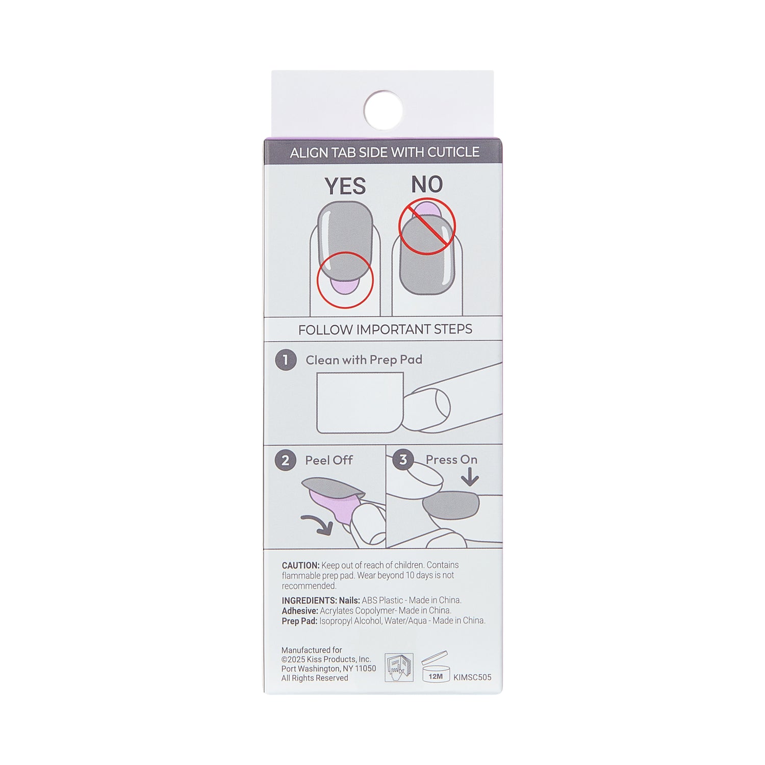 KISS imPRESS Press On Nails, ‘Close to you’, Neutral, Short Oval, 30 Count