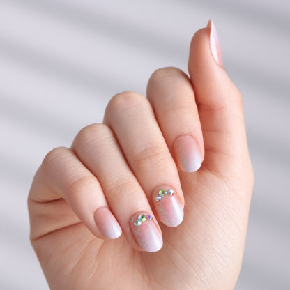 KISS imPRESS Press On Nails, ‘Even Better’, Pink, Short Oval, 30 Count