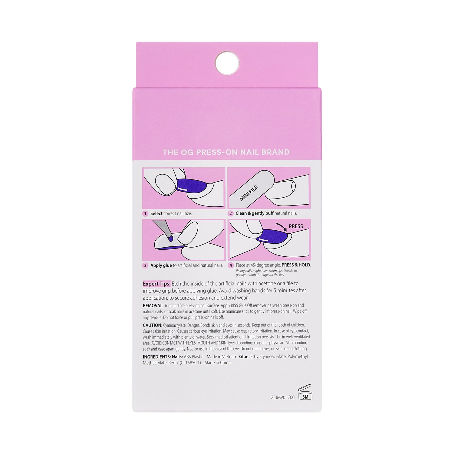 KISS GLAM 3D &amp; Jeweled Press On Nails  Almond, ‘Zephyr’, Neutral, Medium Length, 32 Count