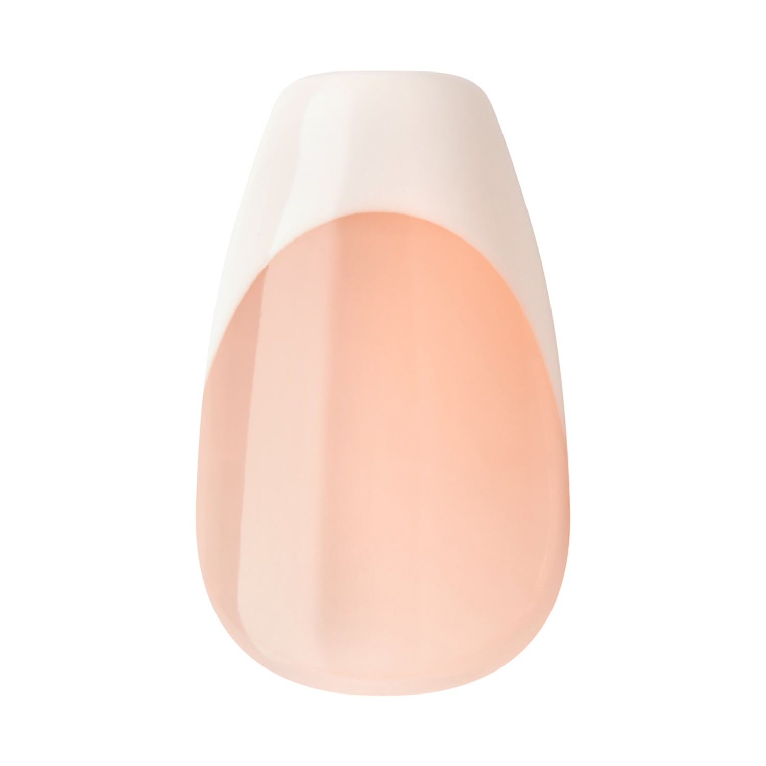 imPRESS Classic French Press On Nails, No Glue Needed, White Tips, Medium Coffin, 30 Ct.