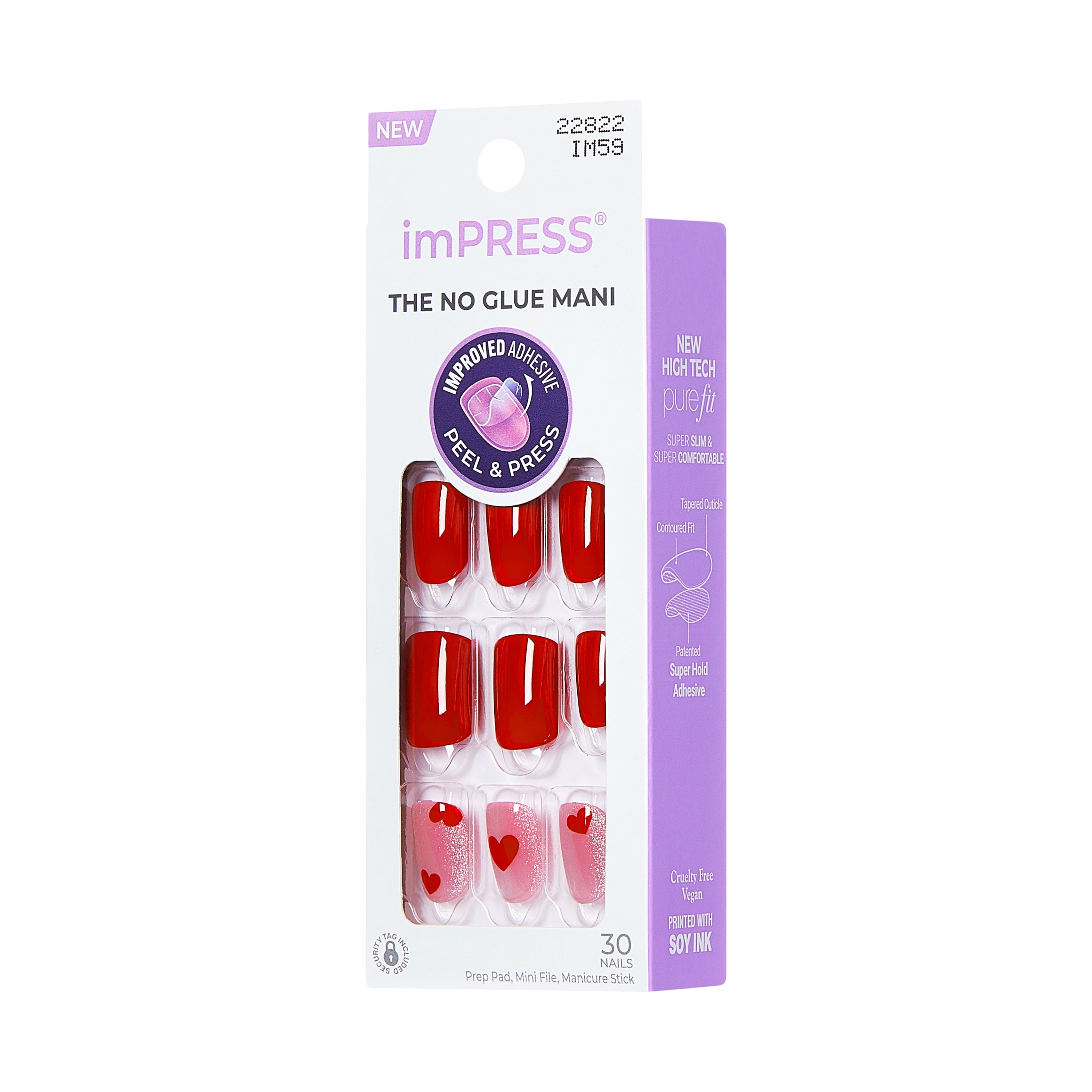 imPRESS Design Press On Nails, No Glue Needed, &