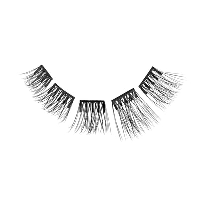 KISS imPRESS Press On Self Adhesive Eyelashes, 8mm–14mm, Soft Natural, 36 Lash Clusters