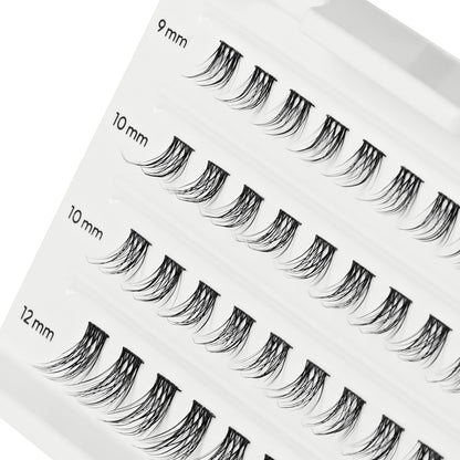 FALSCARA Lash Extensions, 40  Lash Clusters, Soft Natural