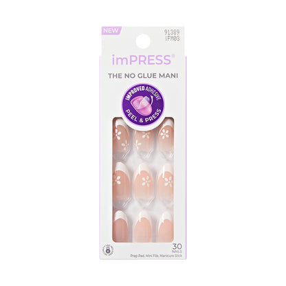 imPRESS Modern French Tip Press On Nails, &